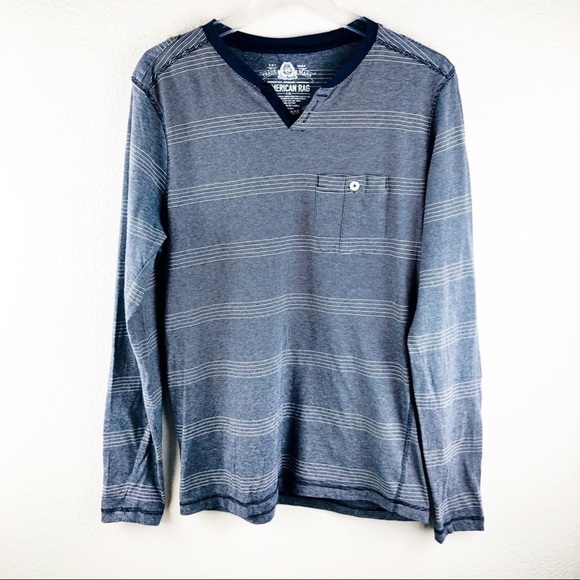 American Rag Other - Men’s American Rag Blue Stripe Long Sleeve Medium